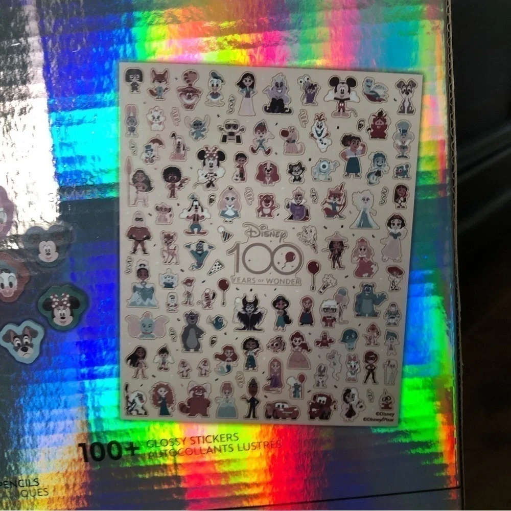 Disney 100 years: Journal Gift Set tabbed notebook, pencil case